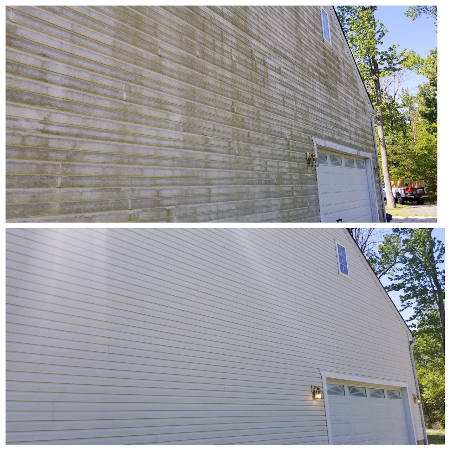 House washing, Pressure washing