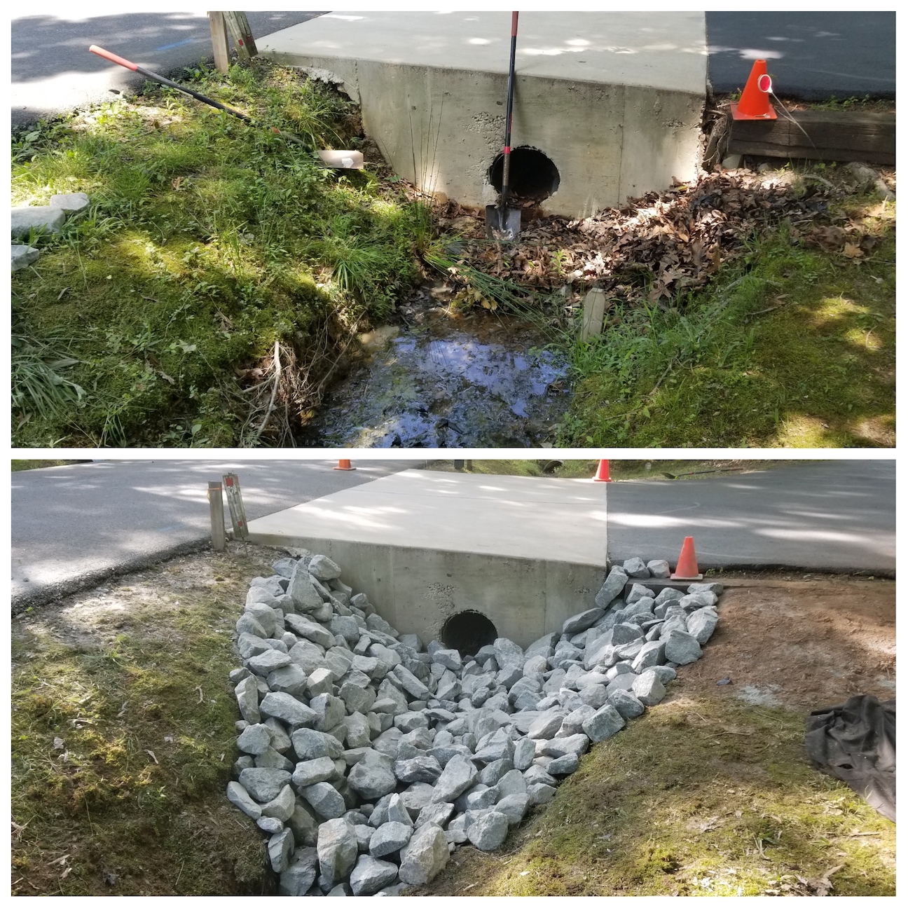 Rock Installation, Rip Rap, Ditch Servicing